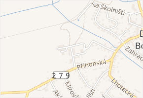 Na Sídlišti v obci Dolní Bousov - mapa ulice