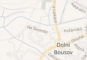 Na Školništi v obci Dolní Bousov - mapa ulice