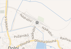 Nádražní v obci Dolní Bousov - mapa ulice