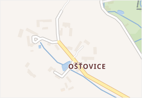 Ošťovice v obci Dolní Bousov - mapa části obce