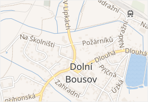 Palackého v obci Dolní Bousov - mapa ulice