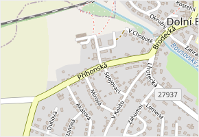 Příhonská v obci Dolní Bousov - mapa ulice
