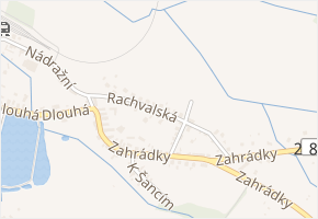 Rachvalská v obci Dolní Bousov - mapa ulice