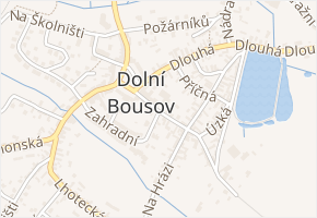 Školní v obci Dolní Bousov - mapa ulice