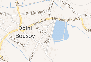 Spálená v obci Dolní Bousov - mapa ulice