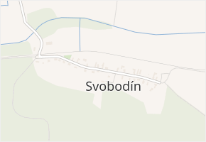 Svobodín v obci Dolní Bousov - mapa části obce