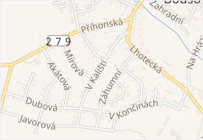 V Kališti v obci Dolní Bousov - mapa ulice