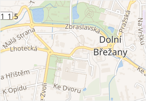 5. května v obci Dolní Břežany - mapa ulice