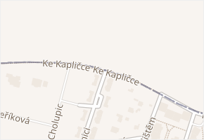 Ke Kapličce v obci Dolní Břežany - mapa ulice