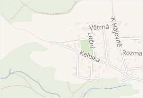Keltská v obci Dolní Břežany - mapa ulice