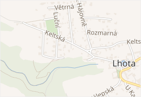 Modřínová v obci Dolní Břežany - mapa ulice