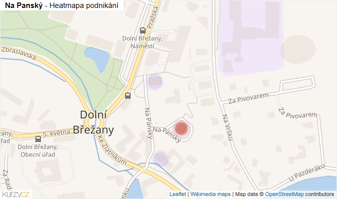 Mapa Na Panský - Firmy v ulici.