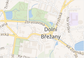 Špálova v obci Dolní Břežany - mapa ulice