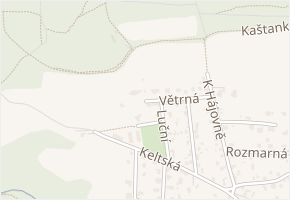 Větrná v obci Dolní Břežany - mapa ulice