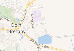 Za Pivovarem v obci Dolní Břežany - mapa ulice