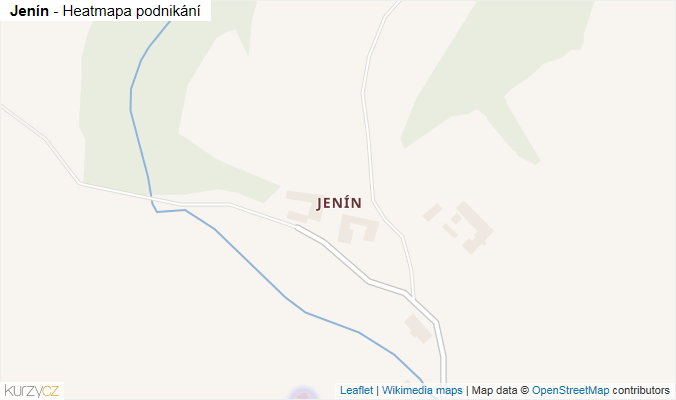 Mapa Jenín - Firmy v části obce.