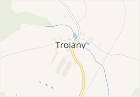 Trojany v obci Dolní Dvořiště - mapa části obce