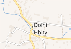 Dolní Hbity v obci Dolní Hbity - mapa části obce