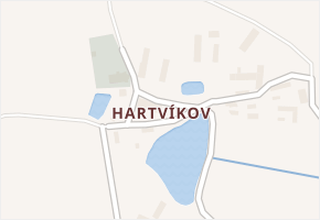 Hartvíkov v obci Dolní Hořice - mapa části obce