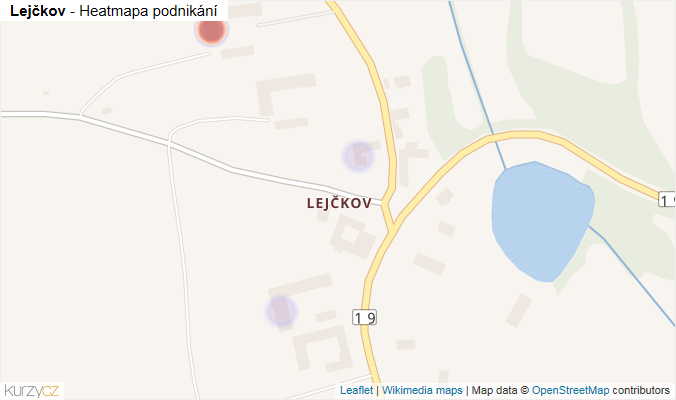 Mapa Lejčkov - Firmy v části obce.