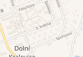 5. května v obci Dolní Kralovice - mapa ulice