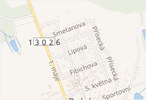 Lipová v obci Dolní Kralovice - mapa ulice