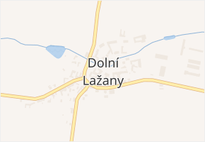 Dolní Lažany v obci Dolní Lažany - mapa části obce