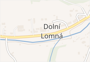 Dolní Lomná v obci Dolní Lomná - mapa části obce