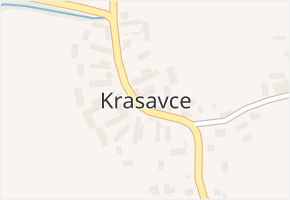 Krasavce v obci Dolní Lukavice - mapa části obce