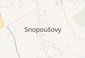 Snopoušovy v obci Dolní Lukavice - mapa části obce