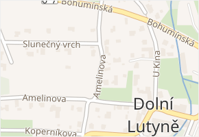 Amelinova v obci Dolní Lutyně - mapa ulice