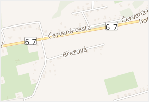 Březová v obci Dolní Lutyně - mapa ulice