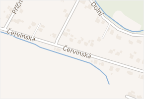 Červinská v obci Dolní Lutyně - mapa ulice