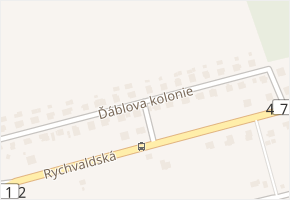 Ďáblova kolonie v obci Dolní Lutyně - mapa ulice