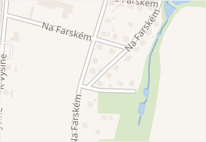 Na Farském v obci Dolní Lutyně - mapa ulice