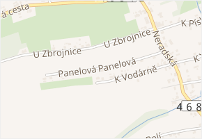 Panelová v obci Dolní Lutyně - mapa ulice