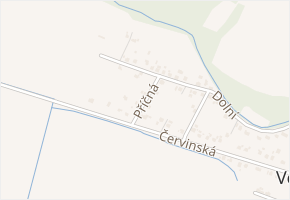 Příčná v obci Dolní Lutyně - mapa ulice