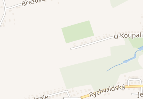 U Koupaliště v obci Dolní Lutyně - mapa ulice