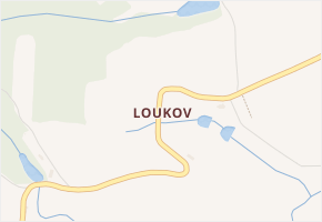 Loukov v obci Dolní Město - mapa části obce