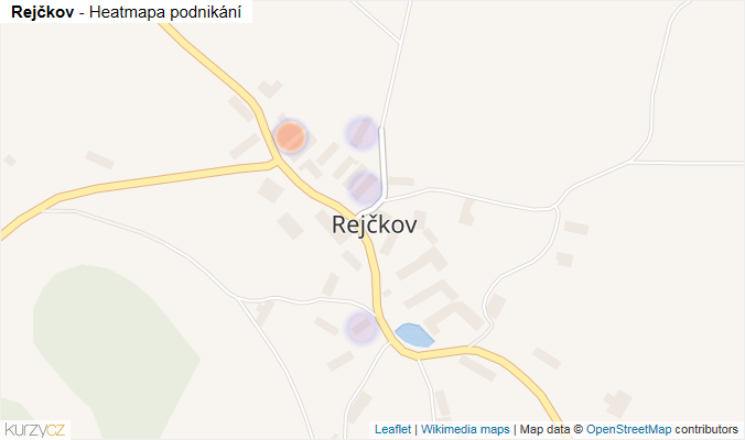Mapa Rejčkov - Firmy v části obce.