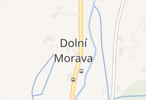 Dolní Morava v obci Dolní Morava - mapa části obce