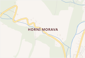 Horní Morava v obci Dolní Morava - mapa části obce