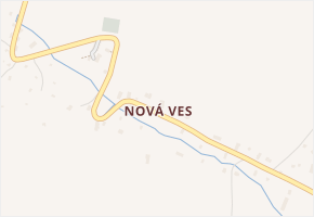 Nová Ves v obci Dolní Moravice - mapa části obce
