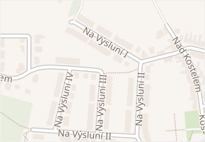 Na výsluní IV v obci Dolní Němčí - mapa ulice