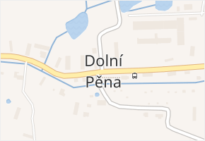 Dolní Pěna v obci Dolní Pěna - mapa části obce