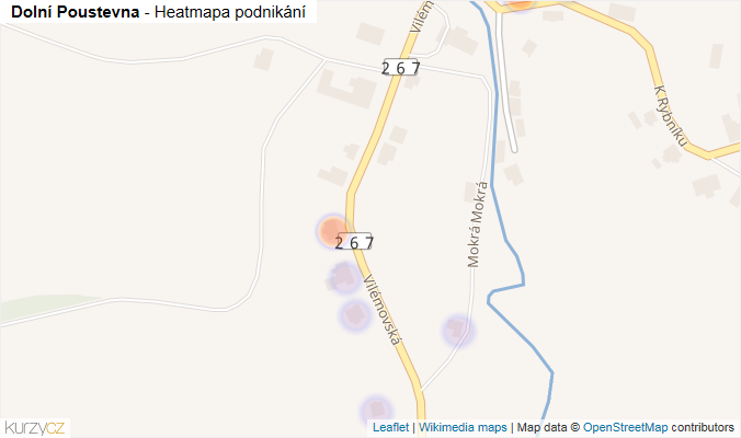 Mapa Dolní Poustevna - Firmy v obci.