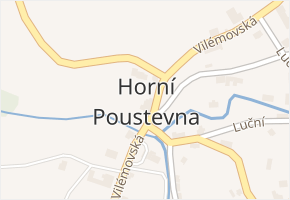 Horní Poustevna v obci Dolní Poustevna - mapa části obce