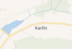 Karlín v obci Dolní Poustevna - mapa části obce