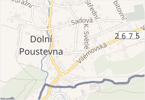 Kaštanová v obci Dolní Poustevna - mapa ulice
