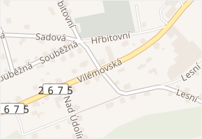 Vilémovská v obci Dolní Poustevna - mapa ulice